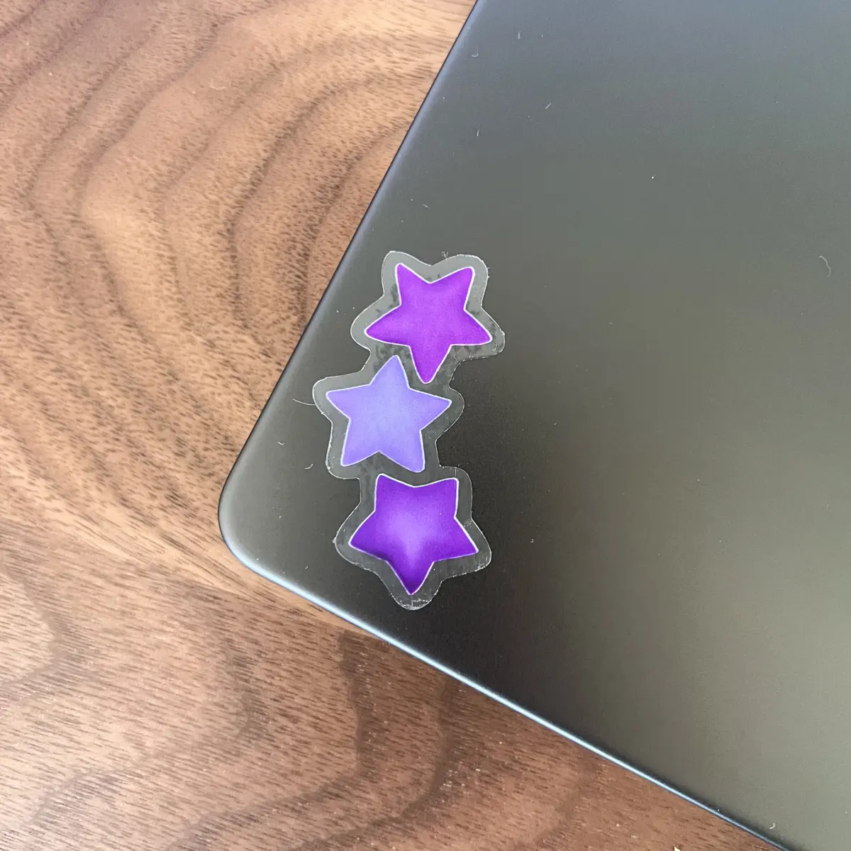 Mini purple stars sticker - Image 2