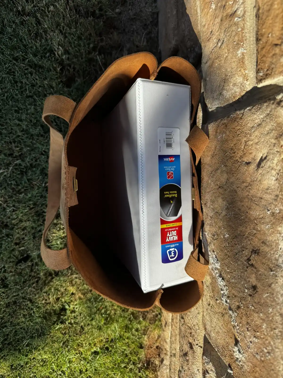 Rustic Brown Durable Buffalo Leather Tote with Magnetic Closure and Brass Feet - Image 13