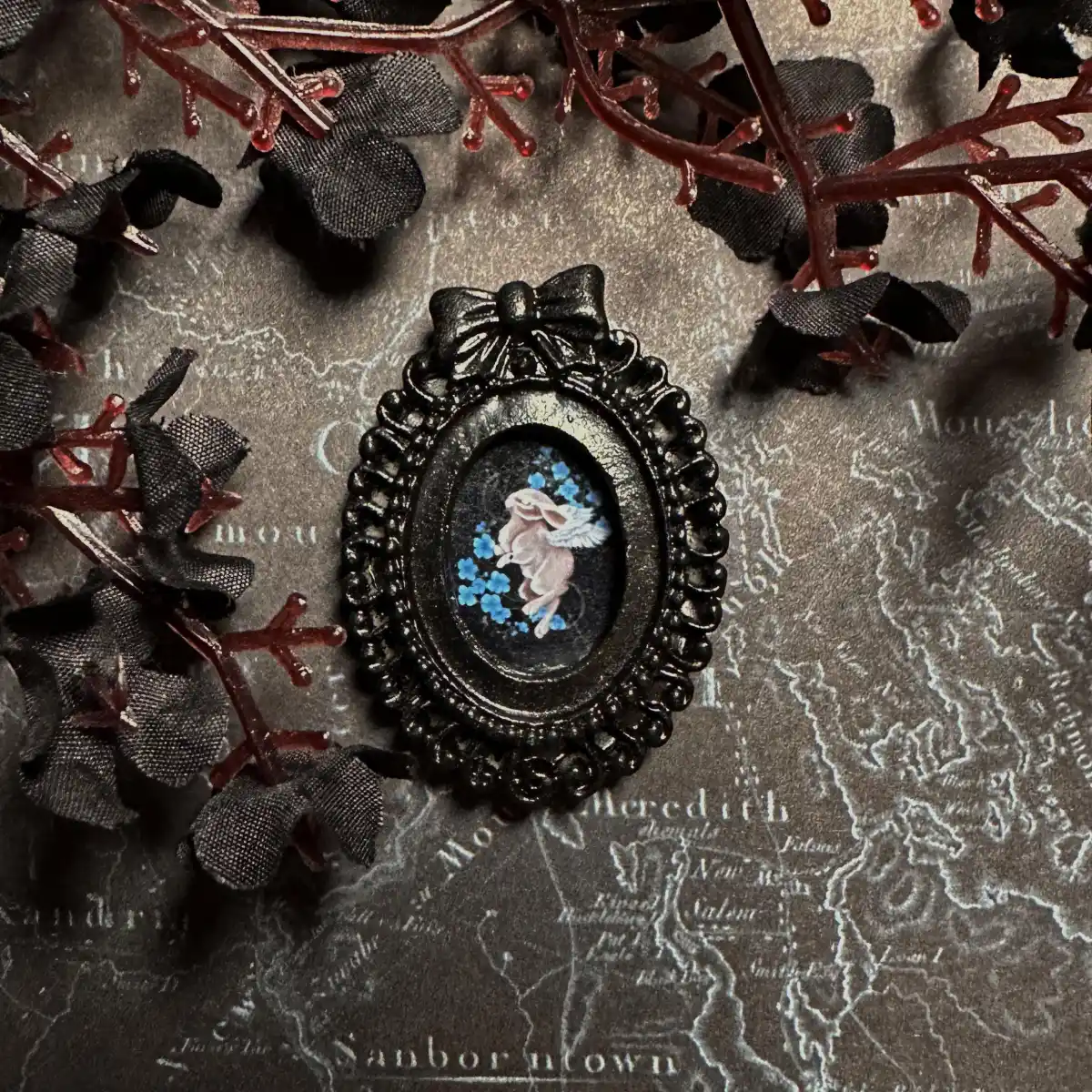 Angel Bunny Mini Magnet