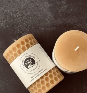 Honeycomb Beeswax Candle, Large Cell