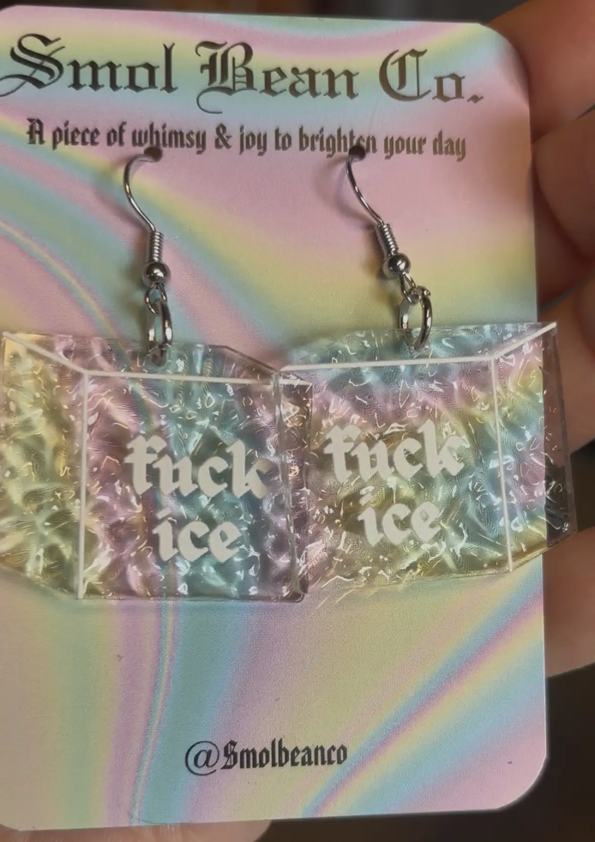 Fuck Ice Ice Cube Earrings - Image 2