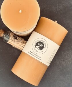 Beeswax Candle, 3" x 6"