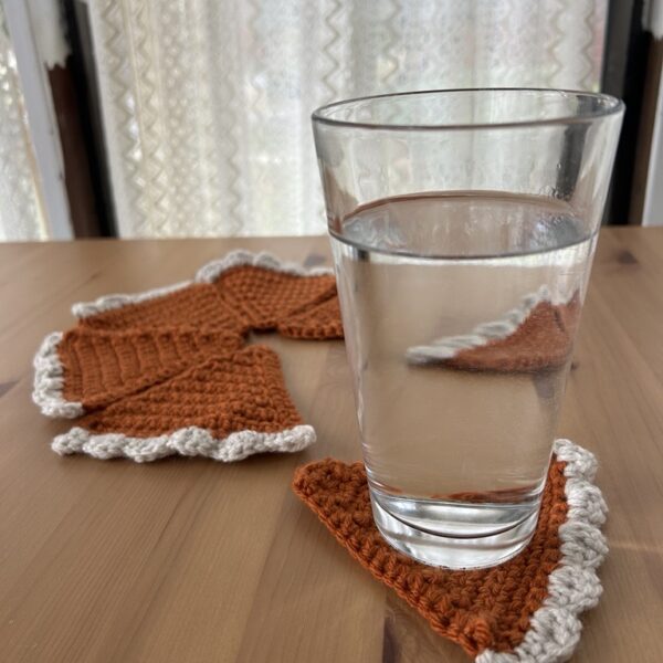 Pumpkin Pie Crochet Coaster