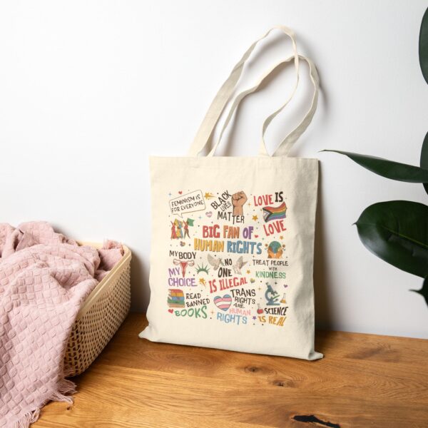 Big Fan of Human Rights Tote Bag