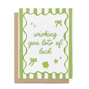 Lots of Luck card