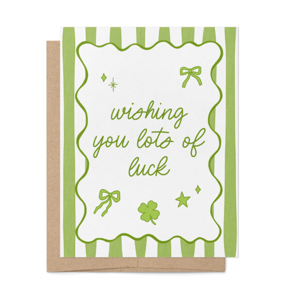 Lots of Luck card