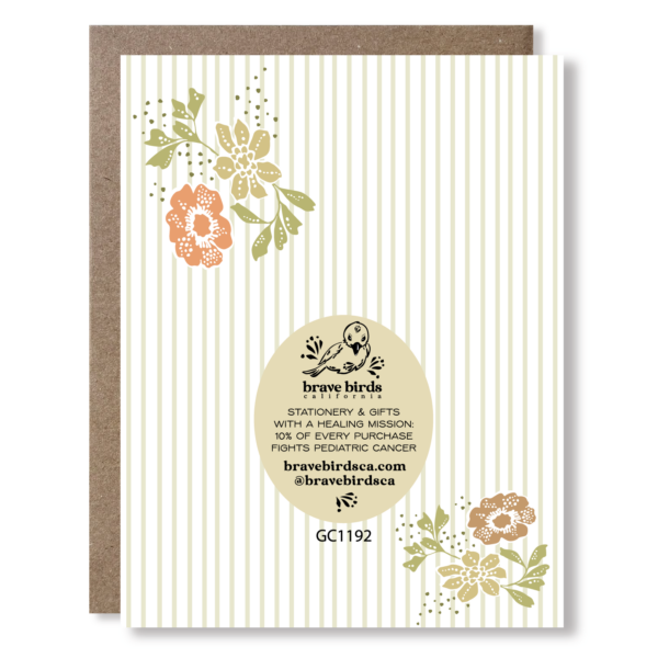 Mom Wreath + Stripes Greeting Card