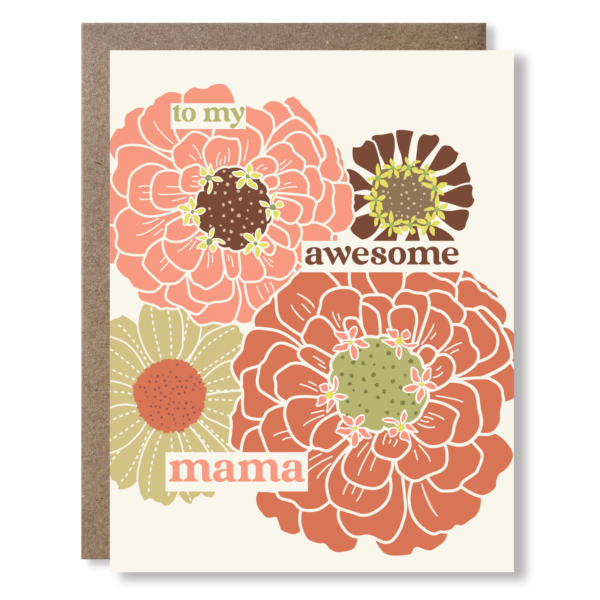 Awesome Mama Greeting Card