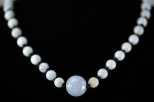 Guatemalan Lilac Jadeite Bead Pendant with Burmese Jadeite Beads