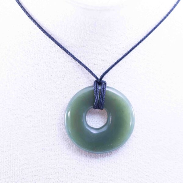 Wyoming Green Nephrite Bi-Disc Pendant