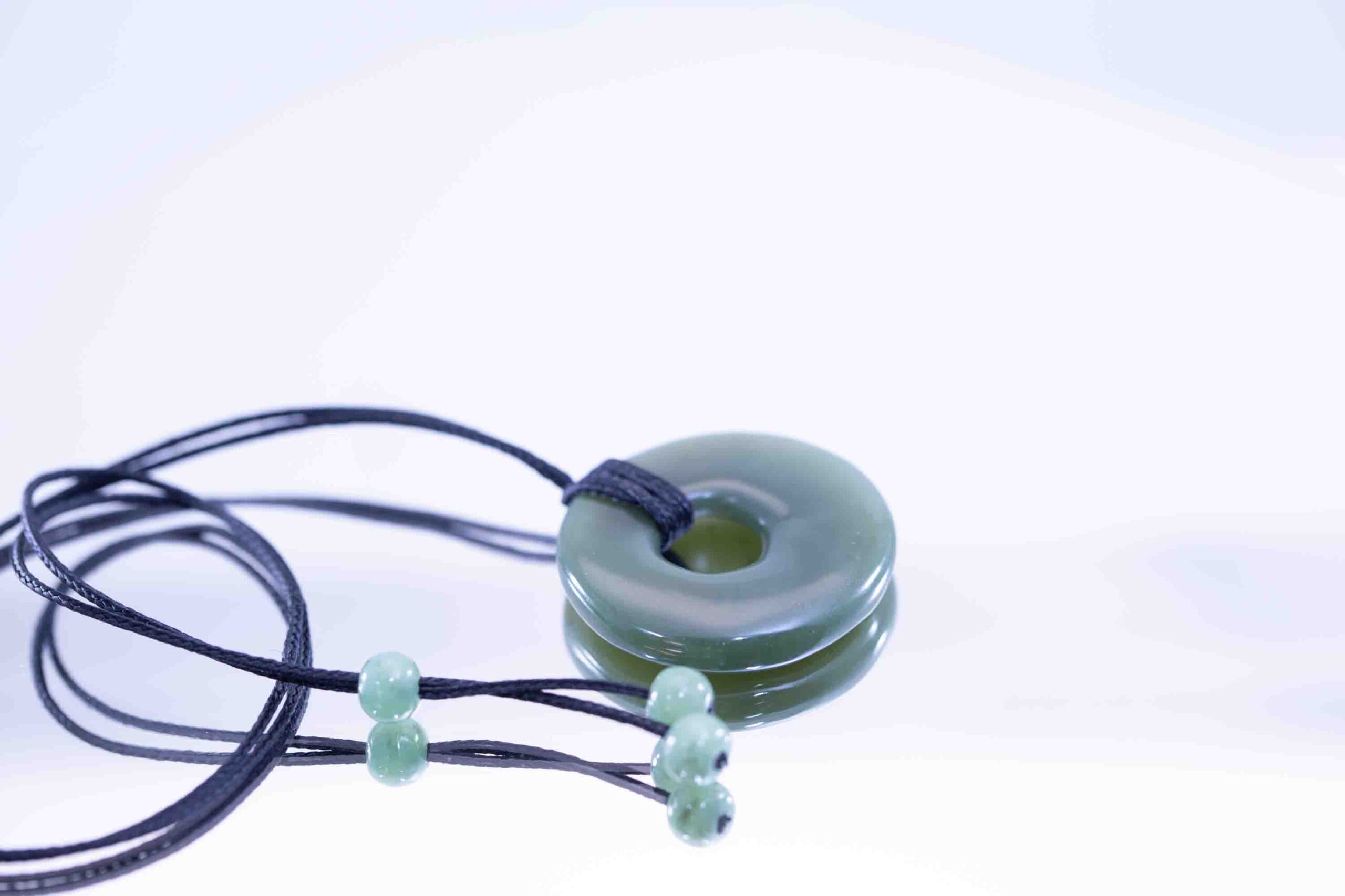 Wyoming Green Nephrite Bi-Disc Pendant - Image 3