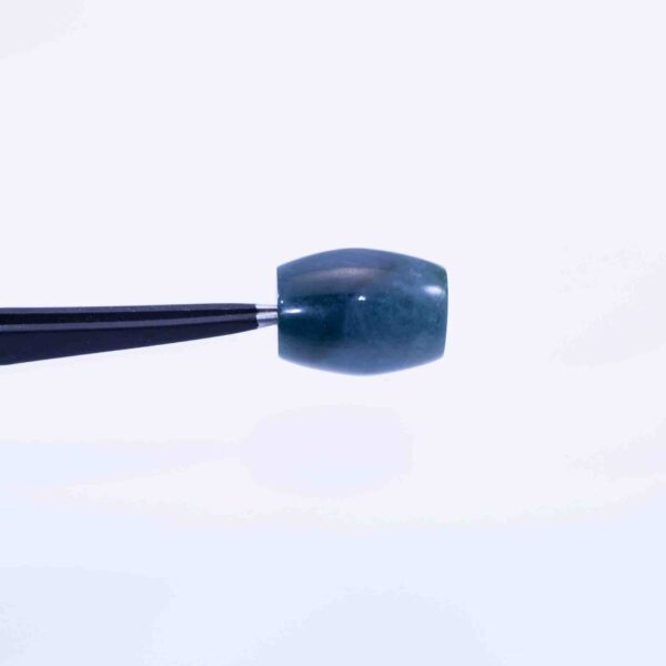 Large Blue Guatemalan Jadeite Barrel Bead