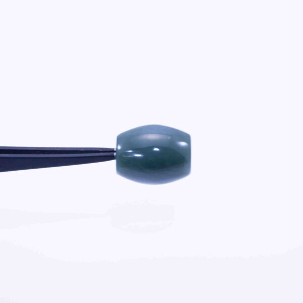 Handmade Washington Nephrite Jade Barrel Bead – Chatoyant Green