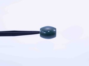 Handmade Washington Nephrite Jade Barrel Bead – Chatoyant Green