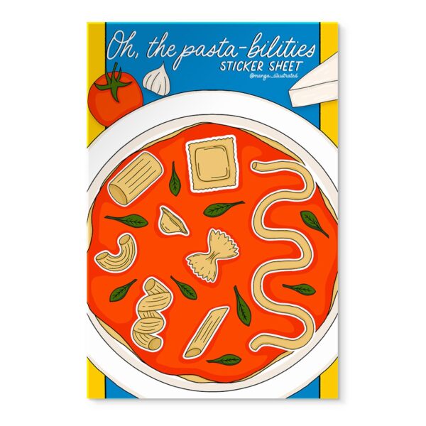 Pasta sticker sheet