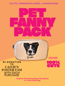 Custom Handmade Pet Portrait Dog Walking Bag