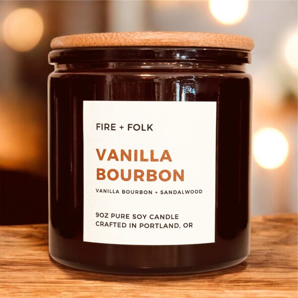 VANILLA BOURBON WOOD WICK CANDLE