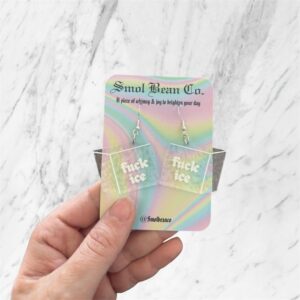 Fuck Ice Ice Cube Earrings