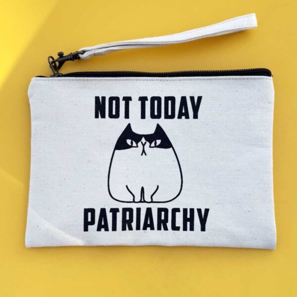 Cotton Canvas Wristlet Pouch – Patriarchy Cat