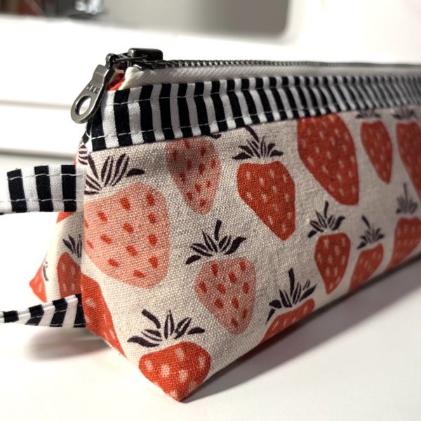 Strawberry Canvas Pencil Pouch
