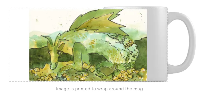 green dragon mug wraparound