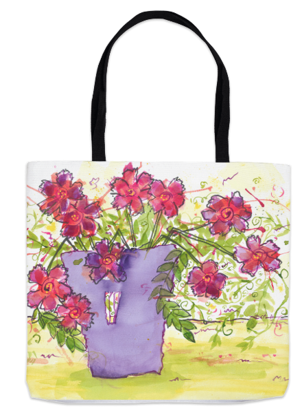 ‘Allegro with Reds’ tote bag