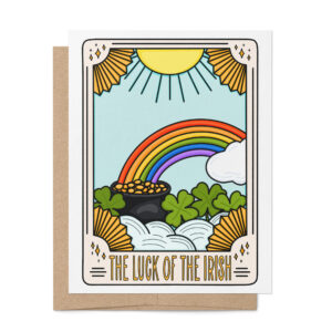 The Luck of the Irish tarot St. Patrick's Day card