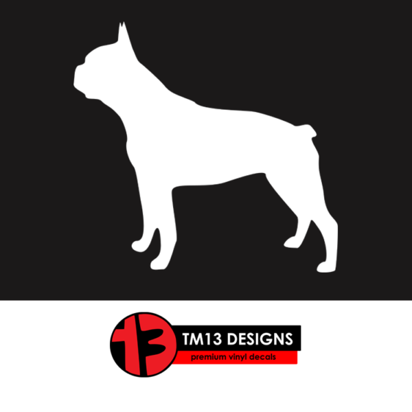 Boston Terrier Silhouette Vinyl Decal