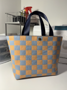 Small Checkered Tote