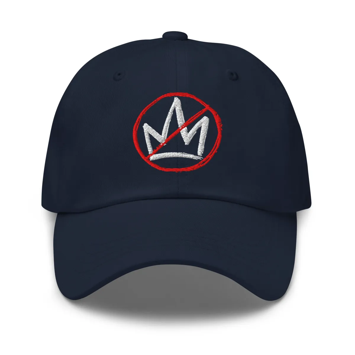 No Kings Embroidered Hat - Navy