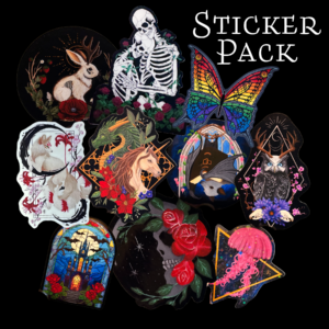 dark fantasy sticker pack