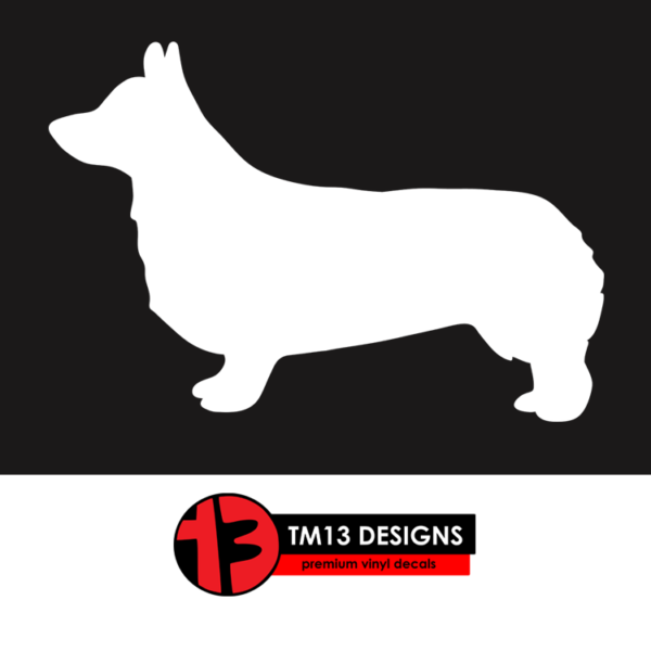 Corgi (Pembroke Welsh) Silhouette Vinyl Decal