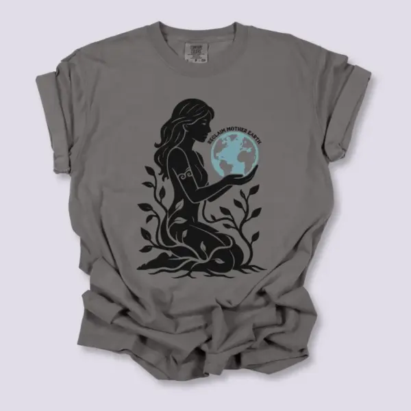 Reclaim Mother Earth Tshirt, Feminist Earth Day Tee, Gaia Goddess Shirt