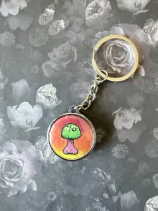 Shroomy Keychain - Rage+Whimsy