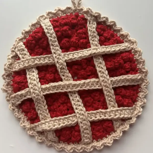 Cotton Berry Pie Trivet Pot Holder