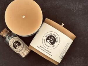 Beeswax Candle, 3"x3"