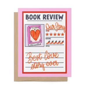 Book Review love card