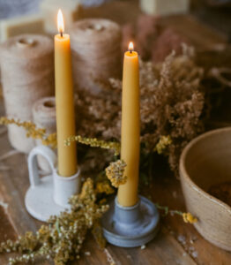 Hand-dipped Beeswax Candles