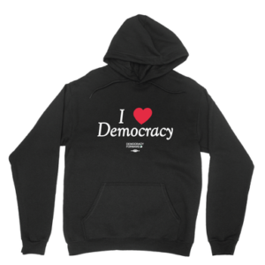 Democracy Forward - I Heart Democracy - Pullover Hoodie - Black
