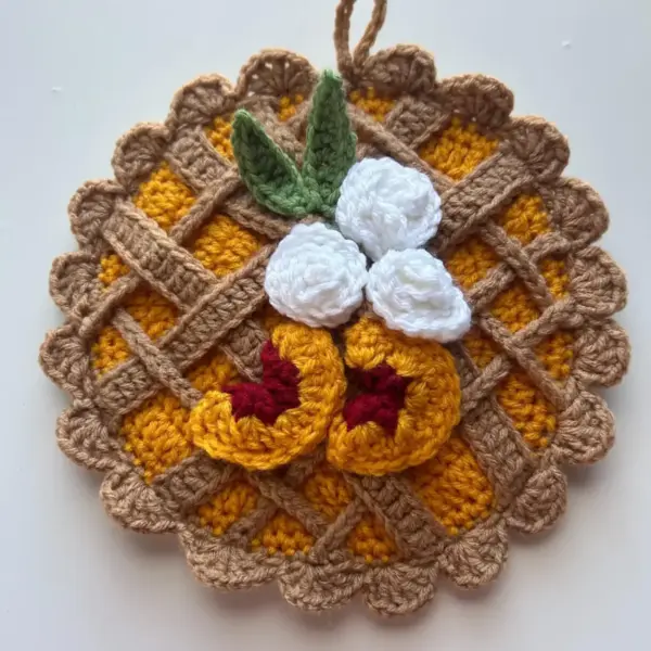 Peach Pie Trivet Pot Holder