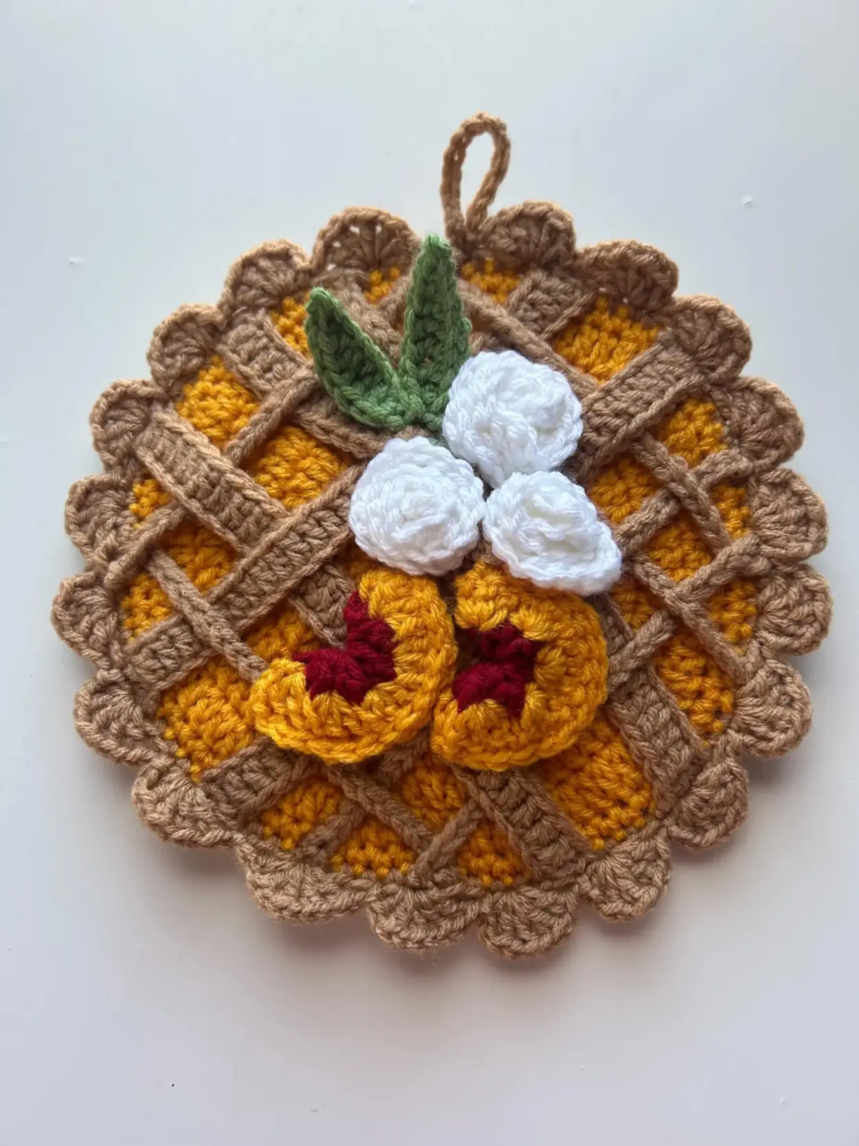 Peach Pie Trivet Pot Holder