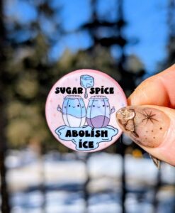 Sugar Spice Abolish Ice Button Pin