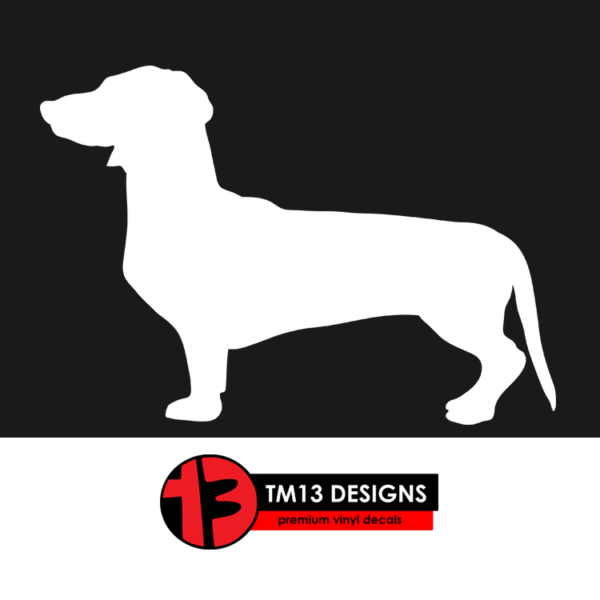 Dachshund (Short hair) Silhouette Vinyl Decal