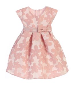 Pink Daisy Jacquard Dress