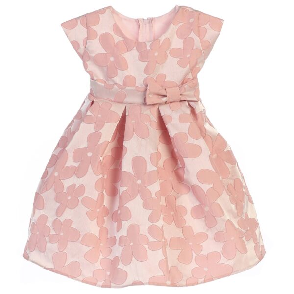 Pink Daisy Jacquard Dress
