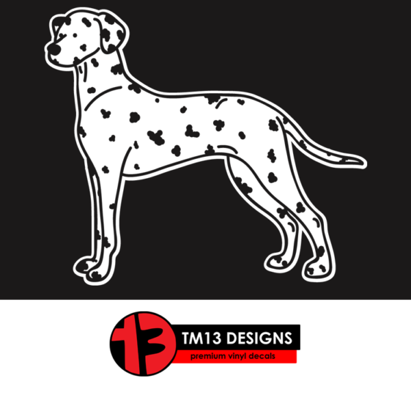Dalmatian Silhouette Vinyl Decal