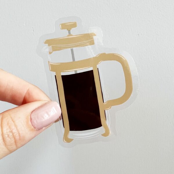 French Press sticker