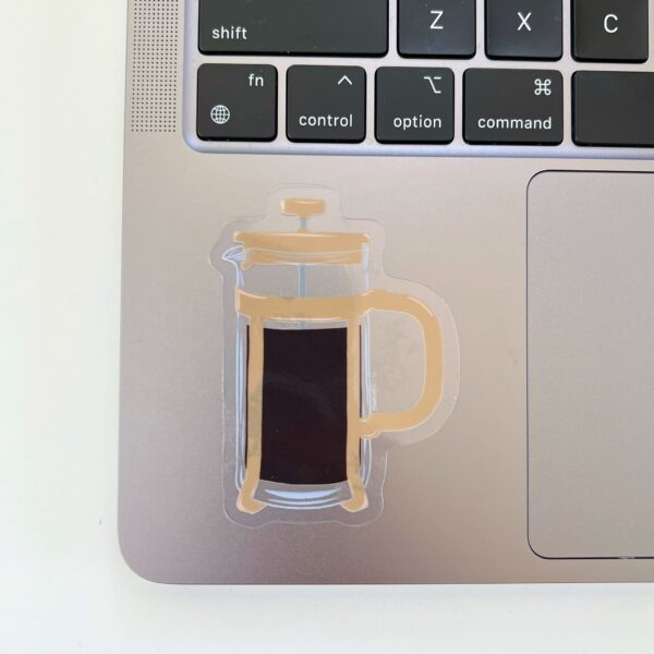 French Press sticker