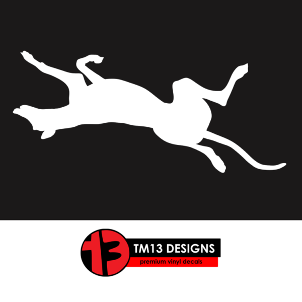 Greyhound Roach Silhouette Vinyl Decal