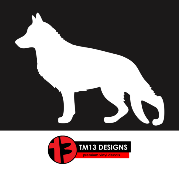 German Shepherd Silhouette Vinyl Decal